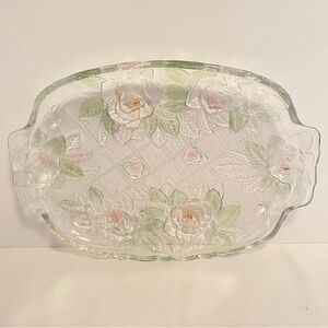 Studio Nova Beauty Rose Oblong Serving Tray Platter